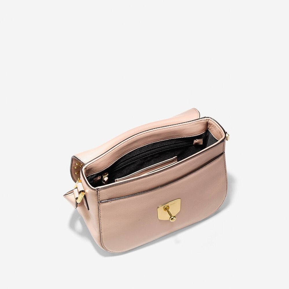 COLE HAAN Marli Studded Mini Saddle Bag / Crossbody - Picture 6 of 15
